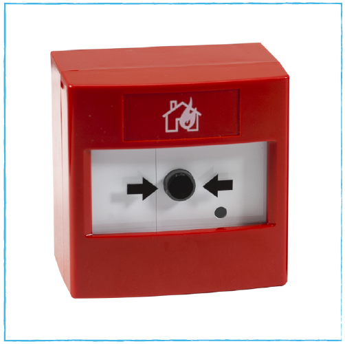 Nút báo cháy vuông